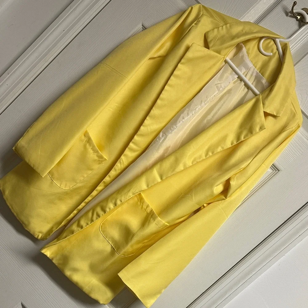Yellow Women's Blazer - Picture 1 of 1